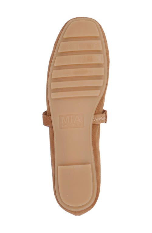 Shop Mia Limited Edition Karolin Mary Jane Flat In Tan