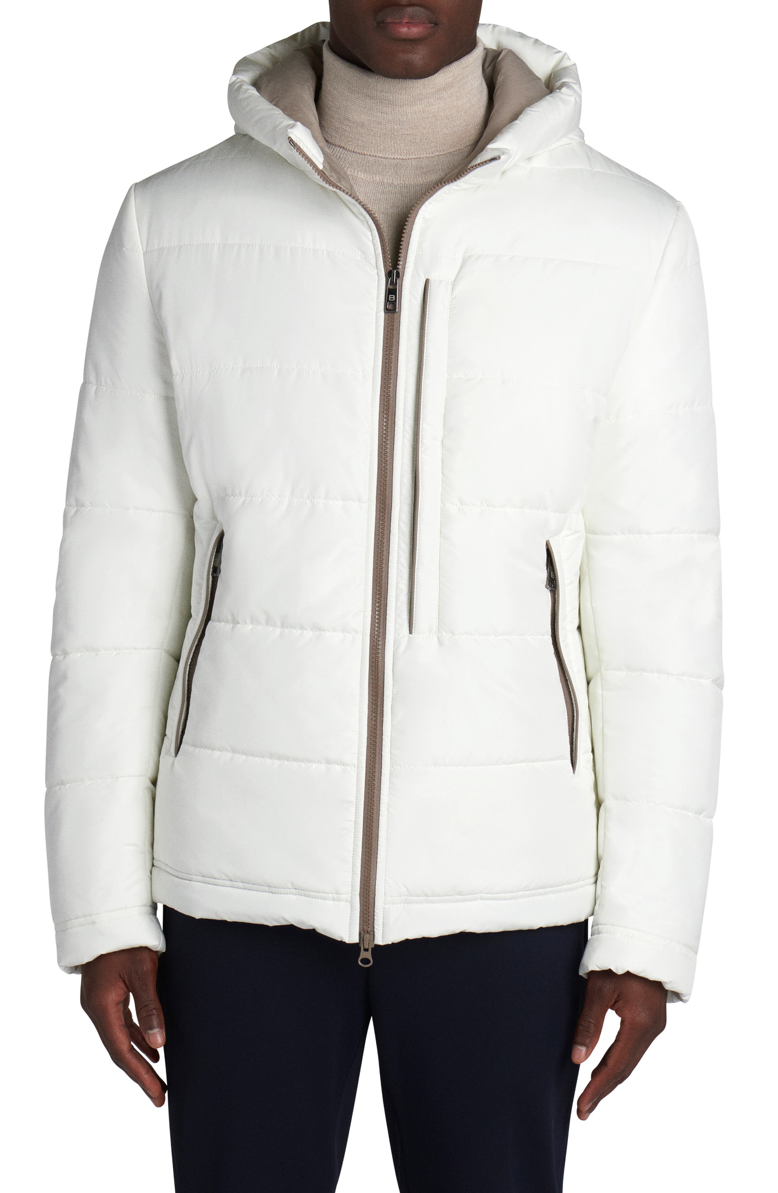 white padded jacket