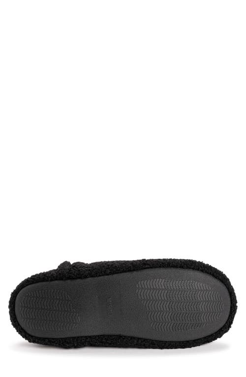 Muk Luks Emmett Faux Shearling Lined Slipper In Black