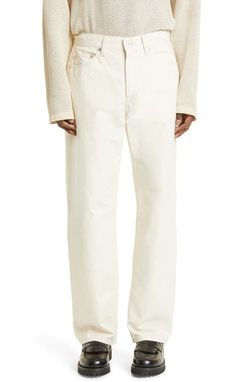 OUR LEGACY Formal Cut Relaxed Tapered Leg Jeans in Naturelle Sincere Canvas