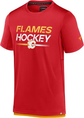 Men's Fanatics Branded Black/Heathered Gray Calgary Flames