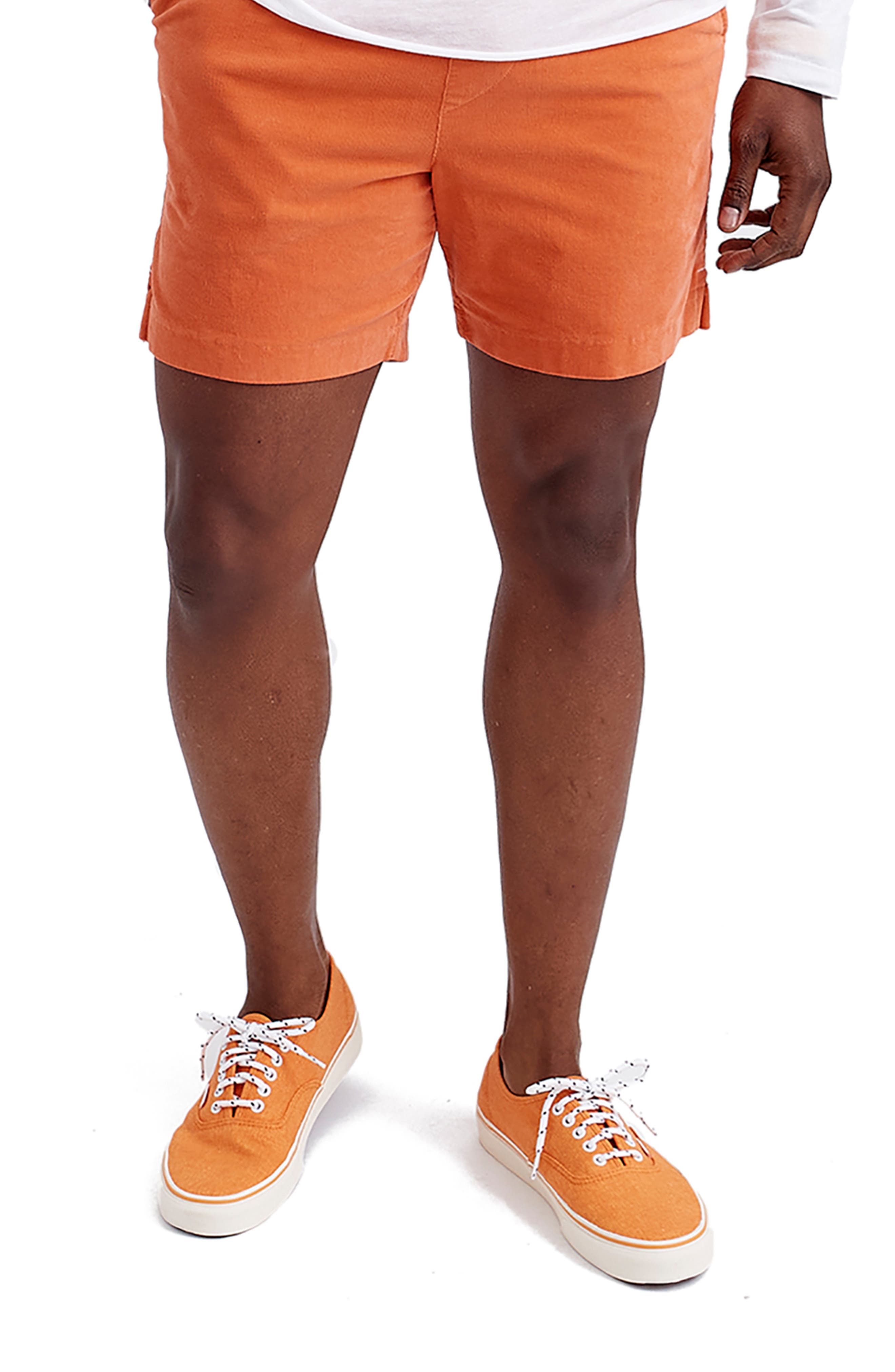 orange shorts men