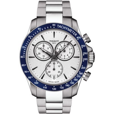 Tissot V8 Quartz Chronograph Bracelet Watch, 42.5Mm