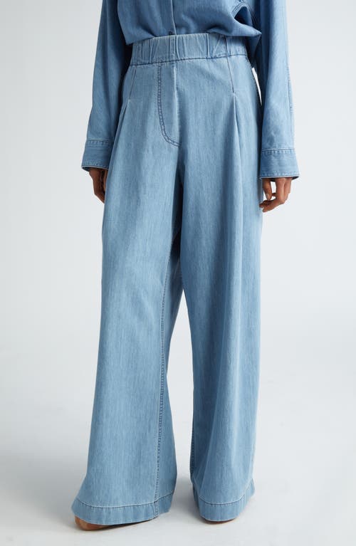 Nordstrom Dries Van Noten Pila Wide Leg Chambray Pants in Nordstrom Dries Van Noten Pila Wide Leg Chambray Pants in