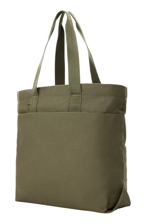 Shop Beis Béis The Utility Tote In In Olive