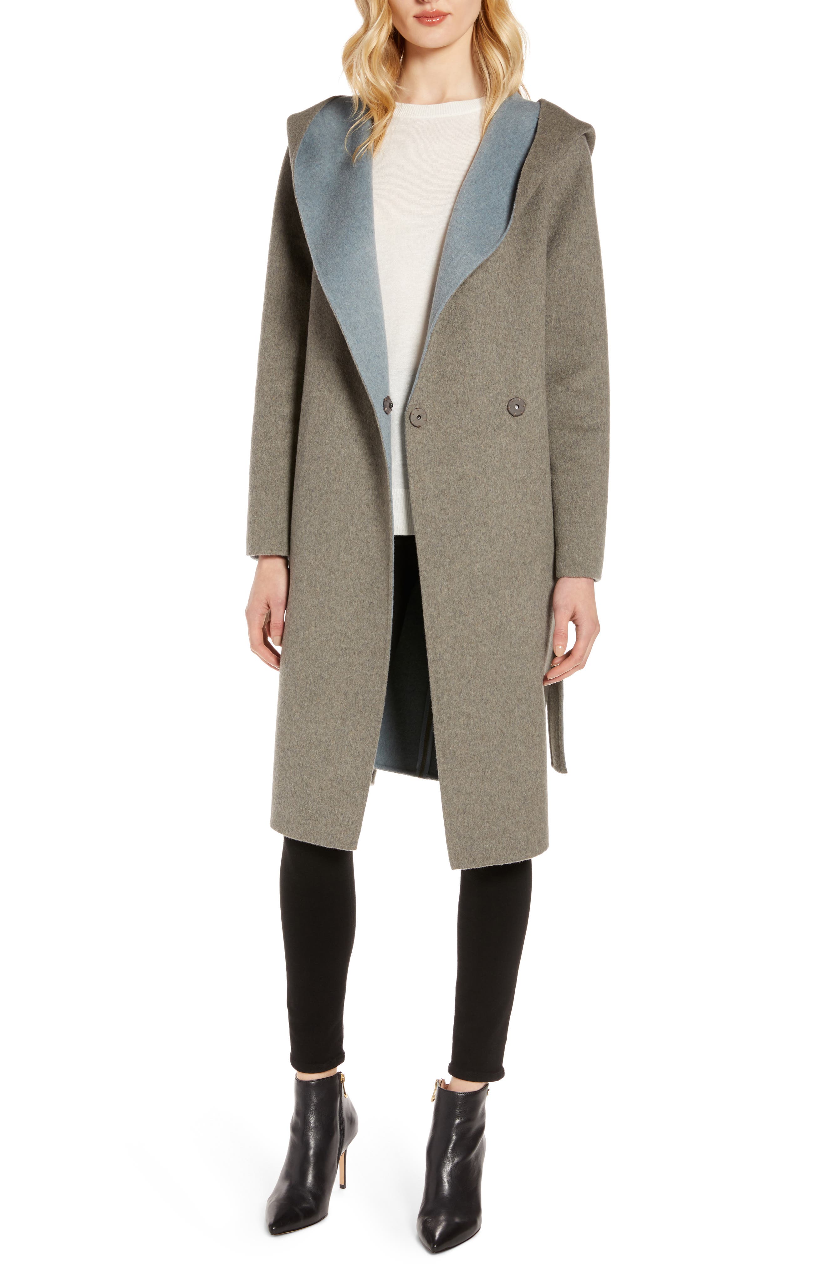 belle wool blend classic coat