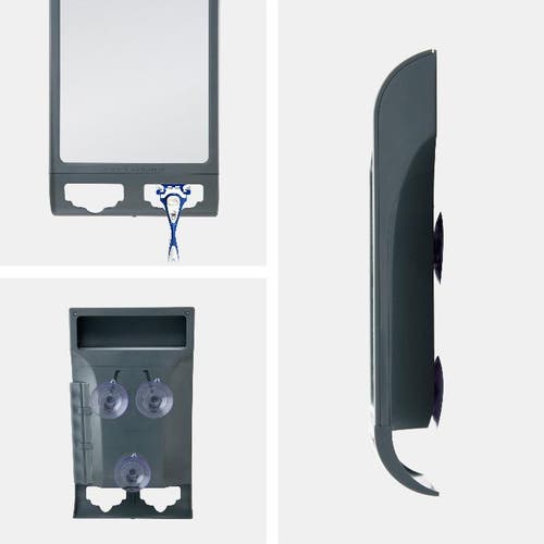 ZADRO ZADRO FOGLESS SHOWER MIRROR WITH RAZOR HOLDER & SQUEEGEE