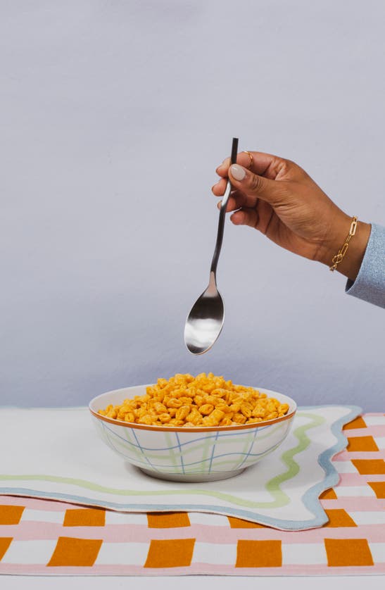 Misette Squiggle 5-piece Flatware Set In Matte Silver