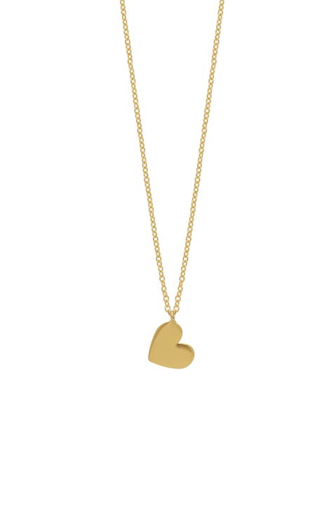 EF Collection Diamond & Enamel Heart Necklace Charm | 14 Karat Gold Fine Jewelry, 14K Yellow Gold / Black