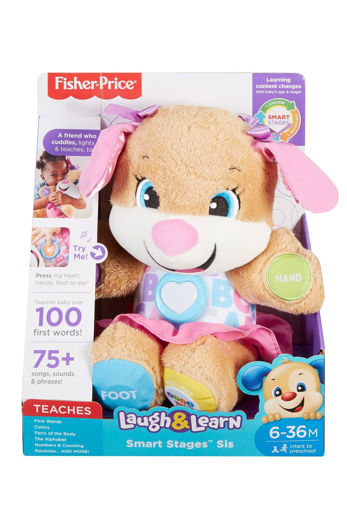 Kids New Fisher-Price Laugh & Learn Smart Stages Puppy Xmas Birthday Child Gift 