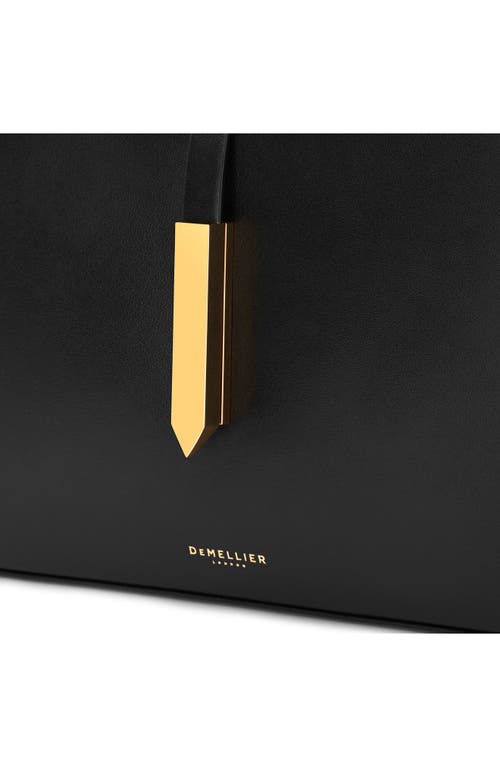 Demellier Tokyo Smooth Leather Shoulder Bag In Black