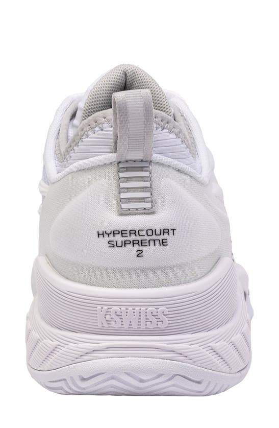 Shop K-swiss Hypercourt Supreme 2 Tennis Shoe In White/ Vapor Blue/ Black
