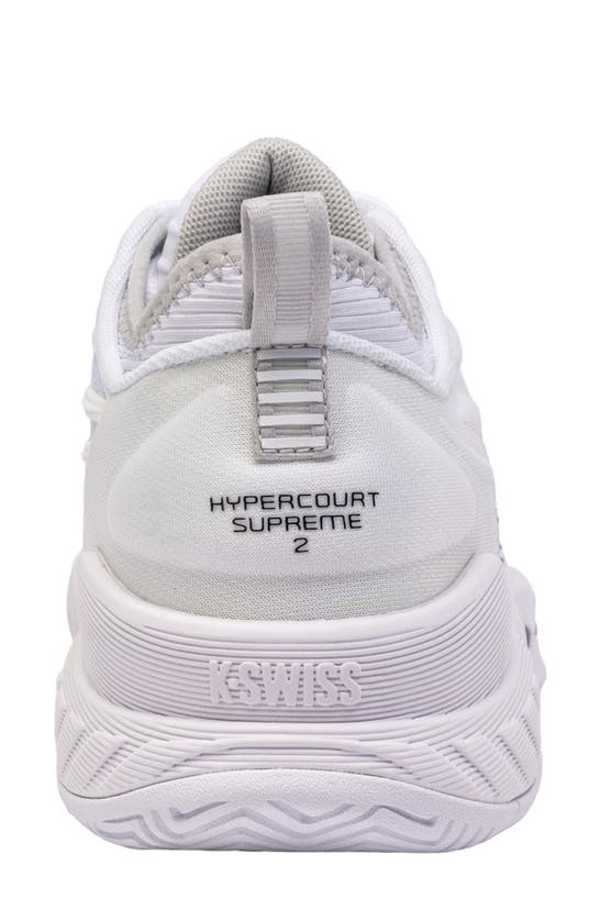 K-swiss Hypercourt Supreme 2 Tennis Shoe In White/ Vapor Blue/ Black