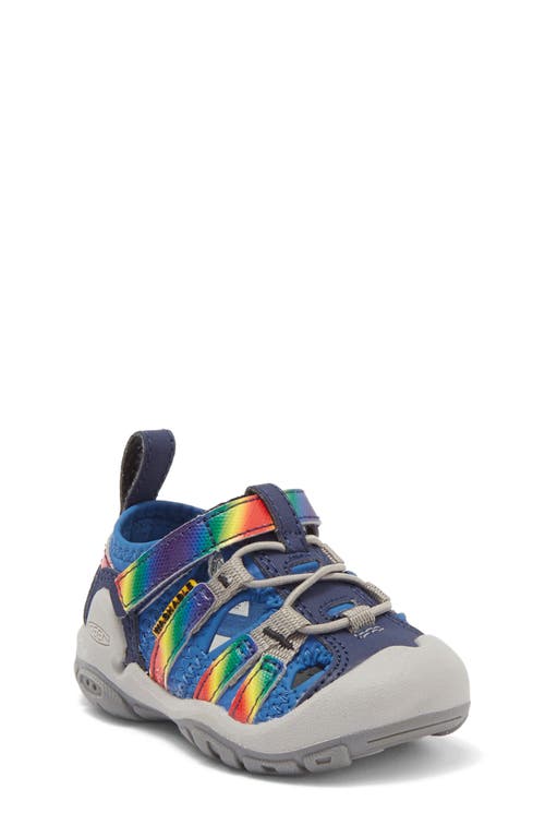 Shop Keen Kids' Knotch Creek Sandal In Bright Cobalt/rainbow Tie Dye
