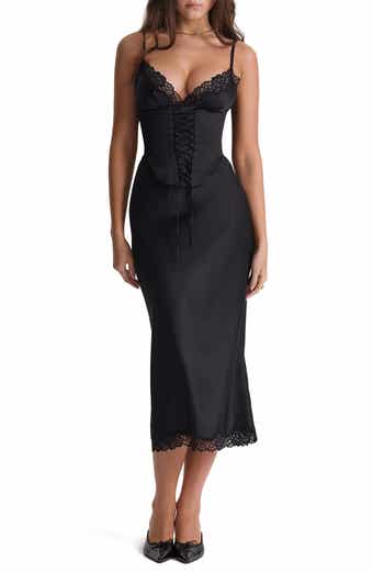 House of cb ophelia dress black hot sale