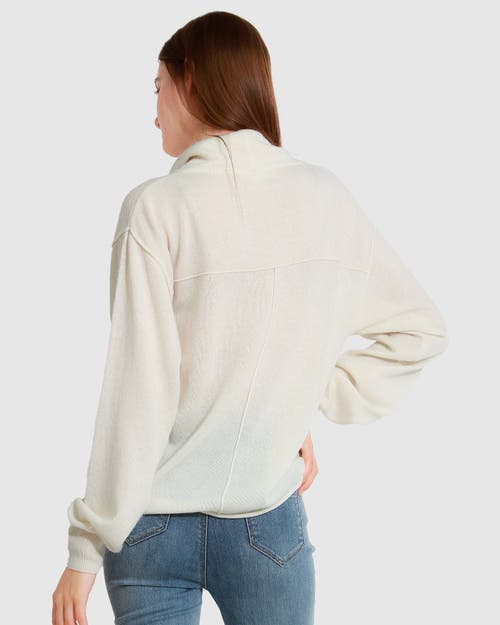 Shop Belle & Bloom Simple Pleasures Cashmere Knit In Cream