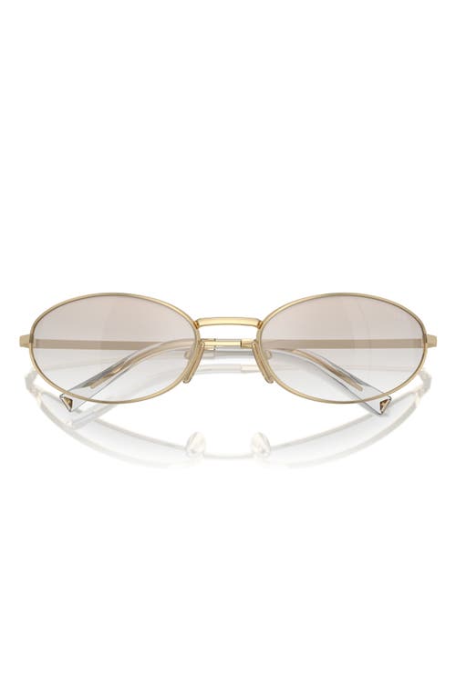 59mm Oval Sunglasses in Pale Gold