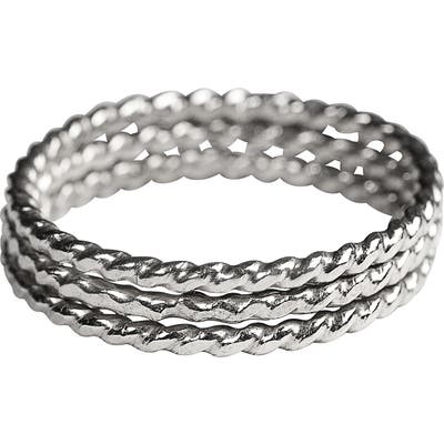 Nashelle 3-Pack Twisted Stacking Rings