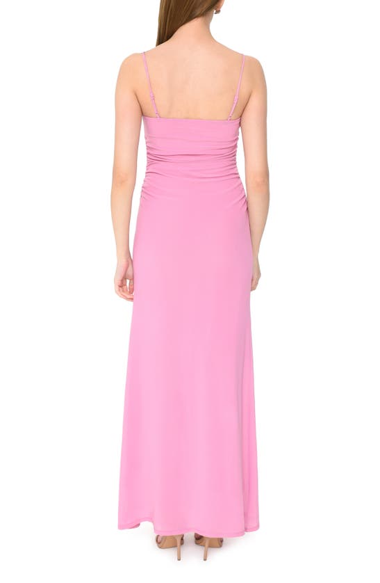 Shop Wayf Isabella Mesh Maxi Dress In Pink
