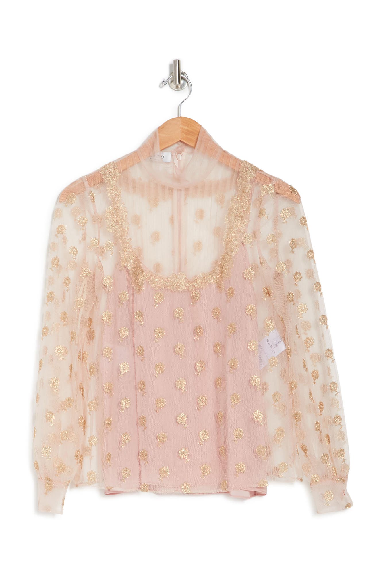 Valentino Sheer Metallic Polka Dot 