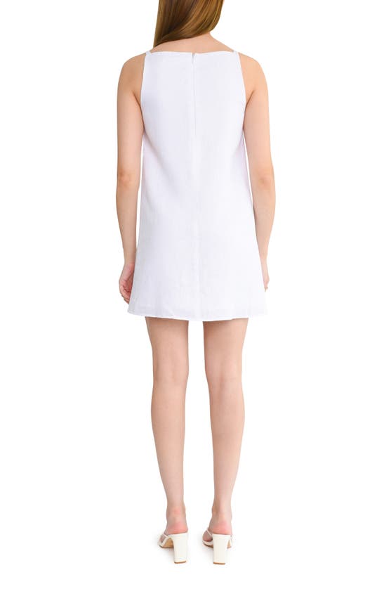 Shop Wayf Panama Minidress In Ivory