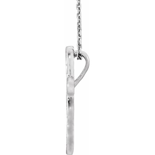 Bliss Diamond Diamond Cross Pendant 14k White Gold Ex3 Lab Grown In 14k White Gold