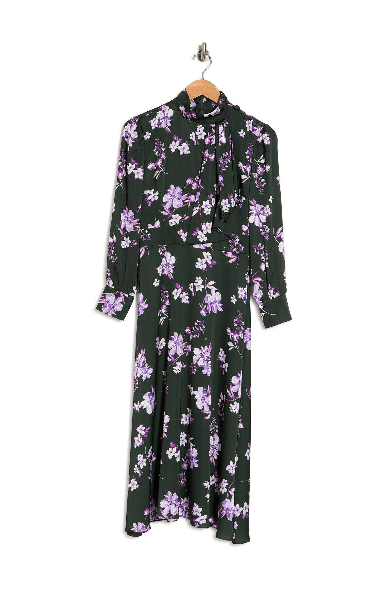 Alexia admor mock neck satin midi dress Clearance