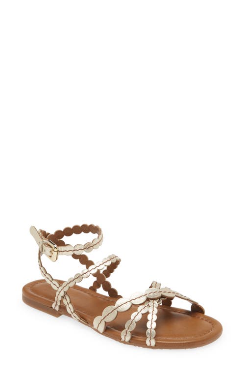 See by Chloé Kaddy Sandal in 19035-711-Light Gold at Nordstrom, Size 12Us