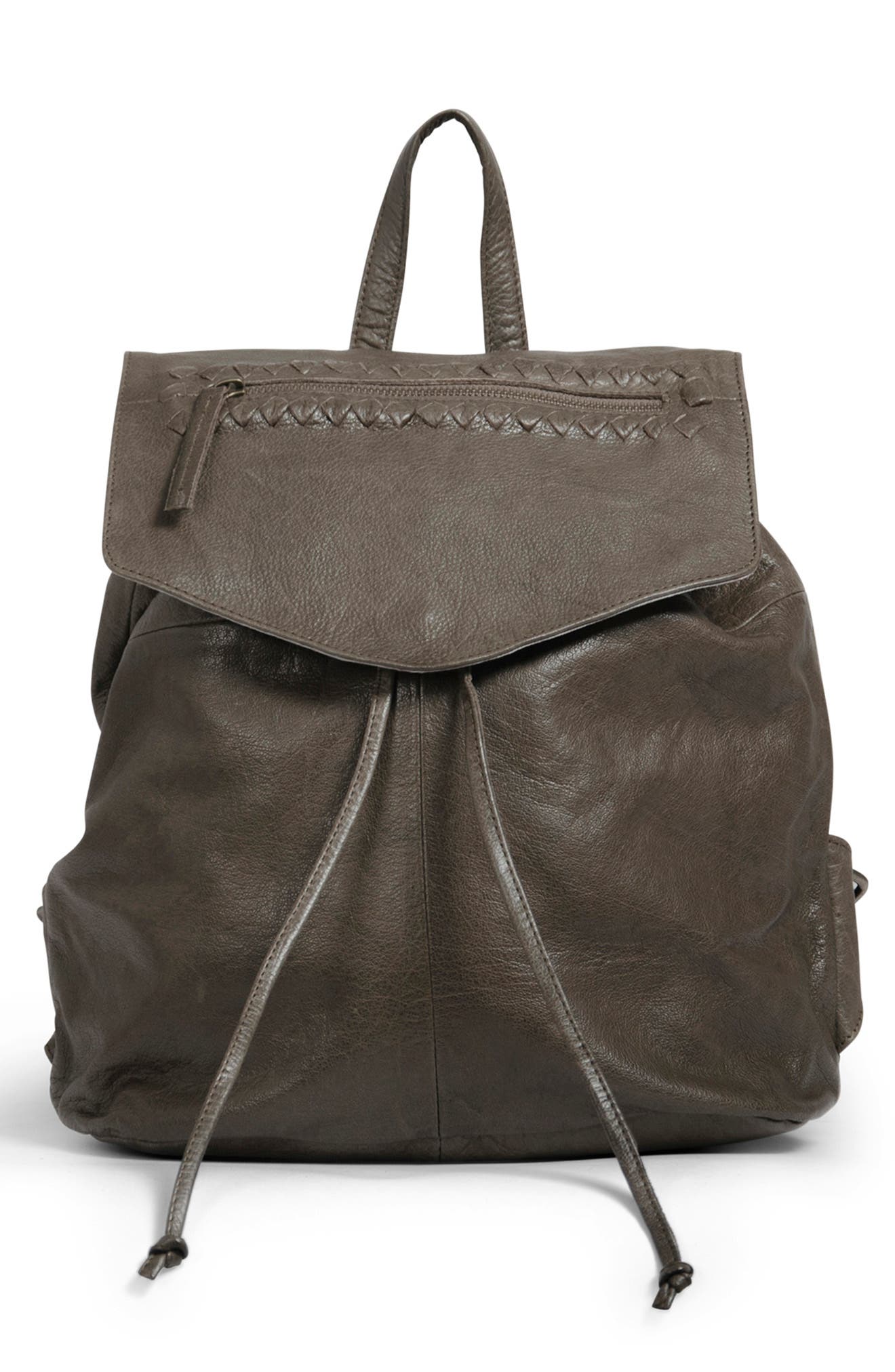 Day & Mood Sting Leather Backpack In Cappuccino