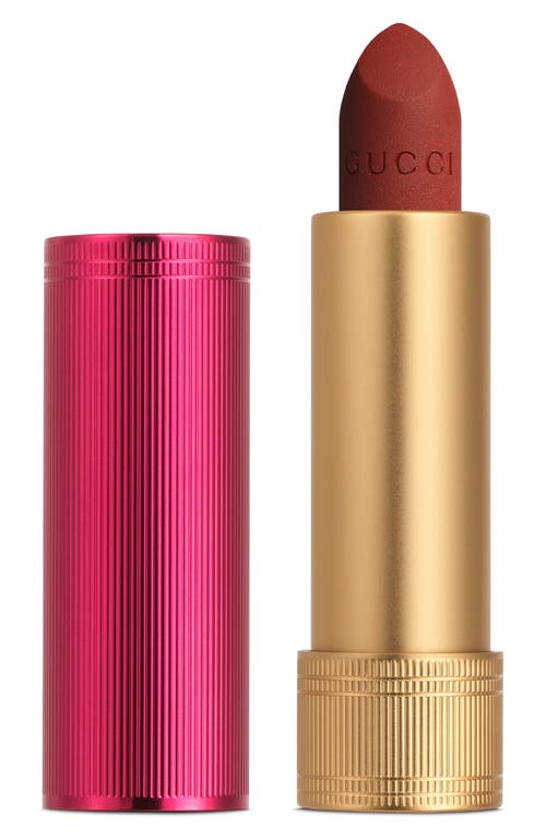 Shop Gucci Rouge A Lévres Velvet Matte Lipstick In 505 Janet Rust