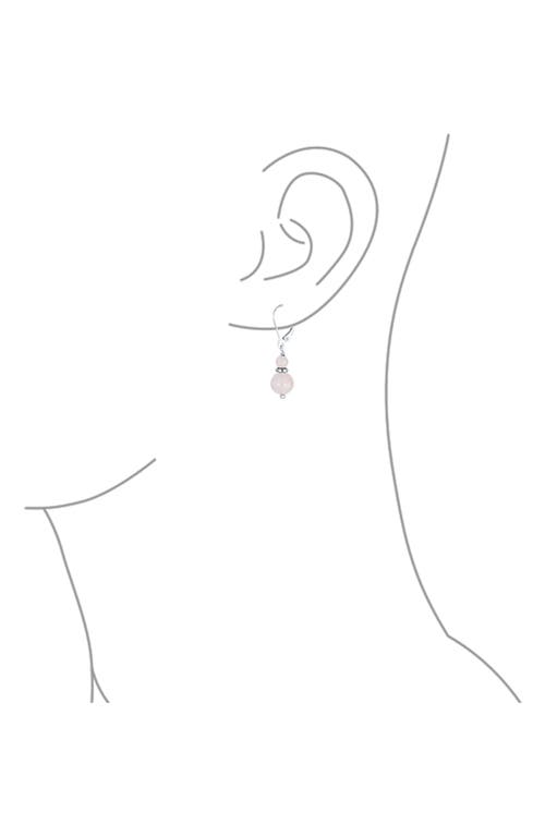 Bling Jewelry Resin Drop Earrings In Rose