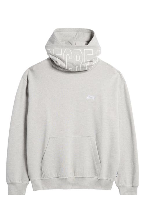 Shop Icecream Covert Cotton Graphic Hoodie In Heather Grey