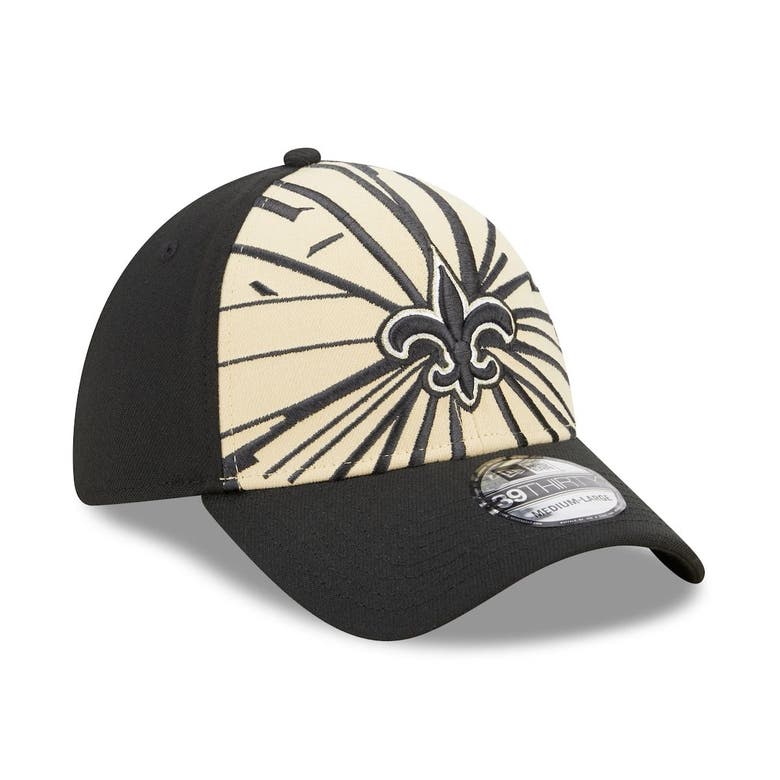 New Orleans Saints Era Bolt 39THIRTY Flex Hat - Black/Gold