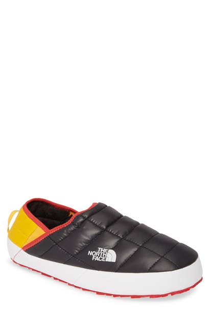 The North Face Thermoball(tm) Traction Water Resistant Slipper In Tnf Black/ Tnf Yellow