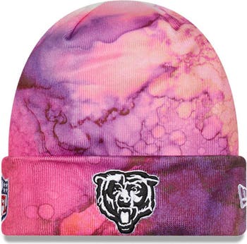 New Era Men's New Era Pink Chicago Bears 2022 NFL Crucial Catch Knit Hat