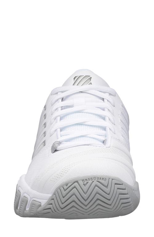 Shop K-swiss Bigshot Light 4 Tennis Shoe In White/high-rise/silver