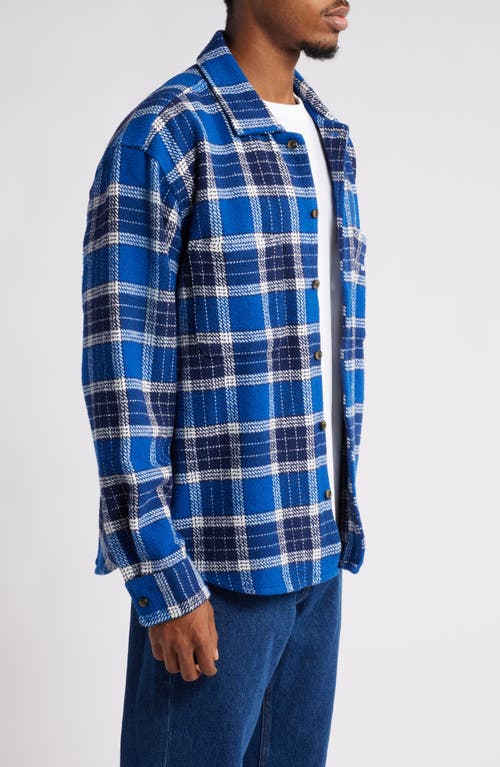 Shop Obey Bigwig Picture Plaid Cotton Button-up Shirt In Limoges Multi