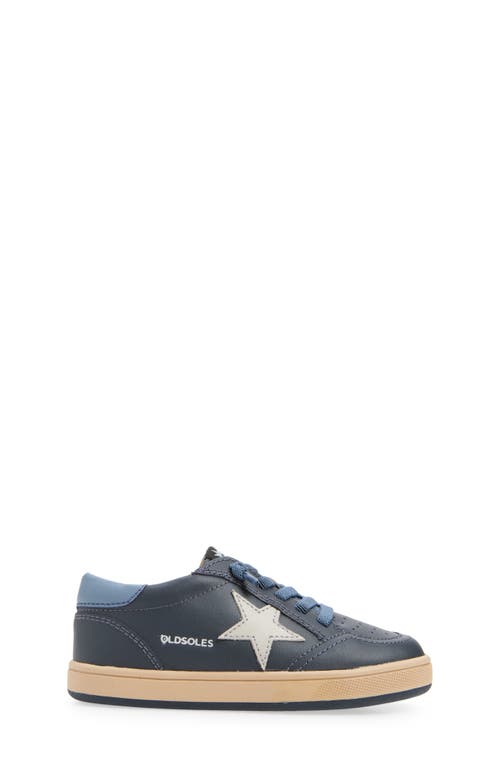 Shop Old Soles Kids' Platinum Runner Sneaker In Navy/indigo/gris