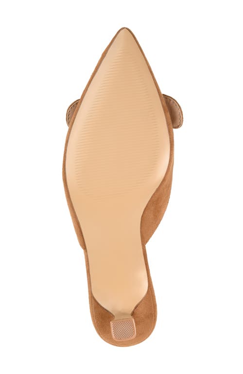 Shop Journee Collection Vianna Kitten Heel Pump In Tan