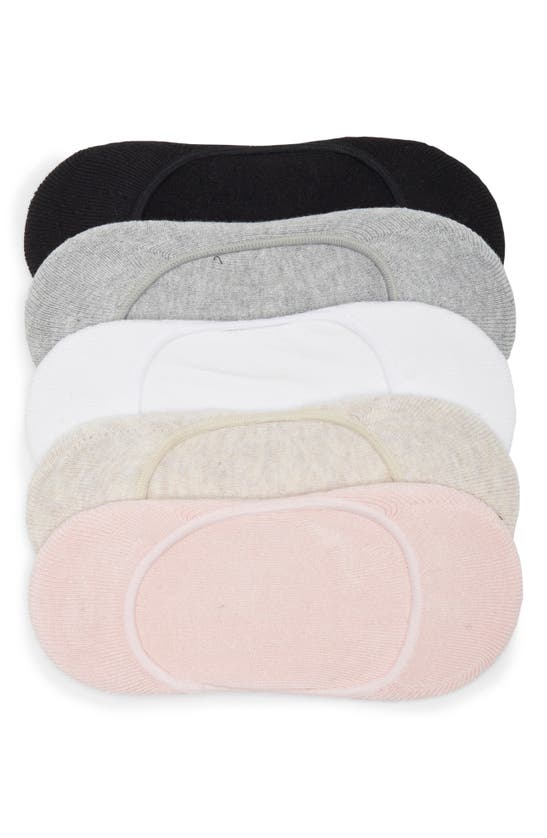 Shop Nordstrom Pillow Sole® 5-pack No Show Socks In Pink Cake -black