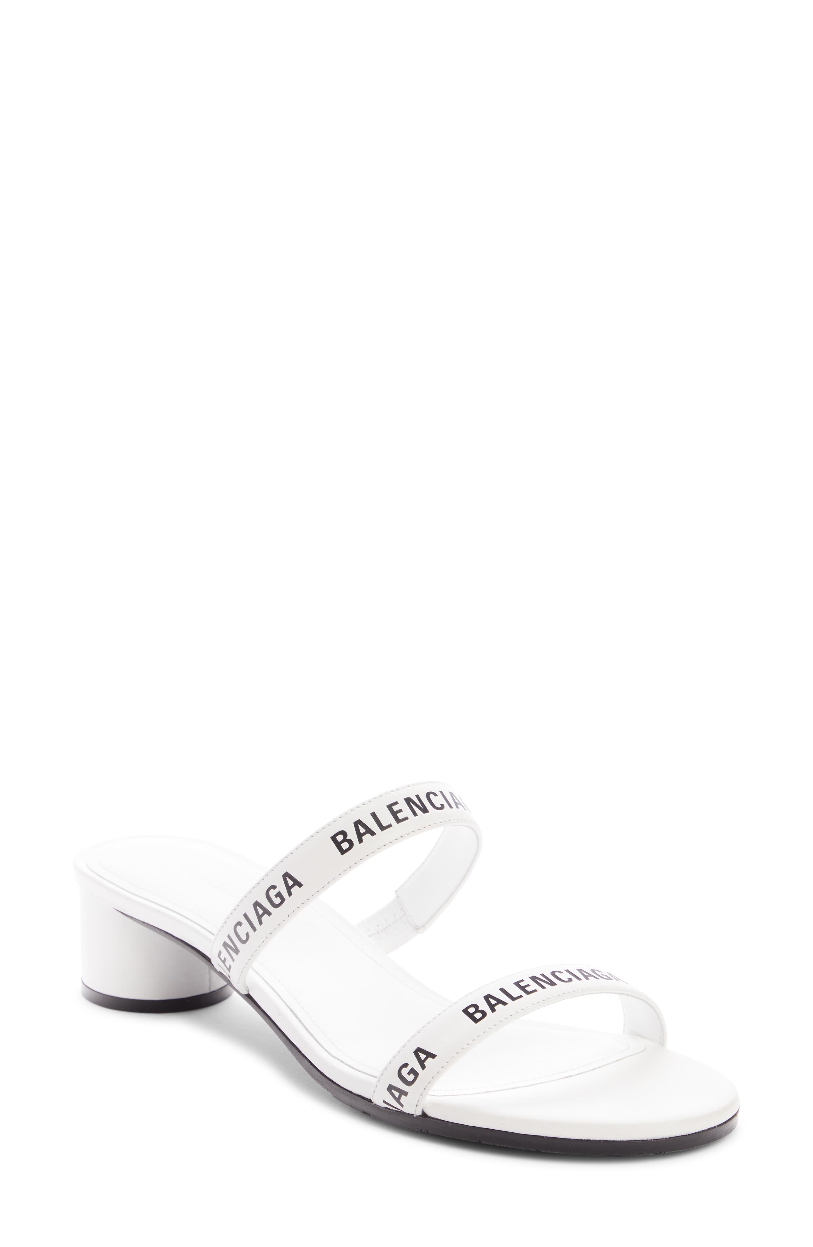 white designer slippers