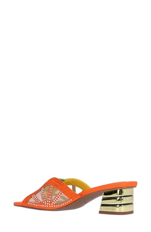 Shop J. Reneé Lemon Block Heel Sandal In Lime/yellow/orange