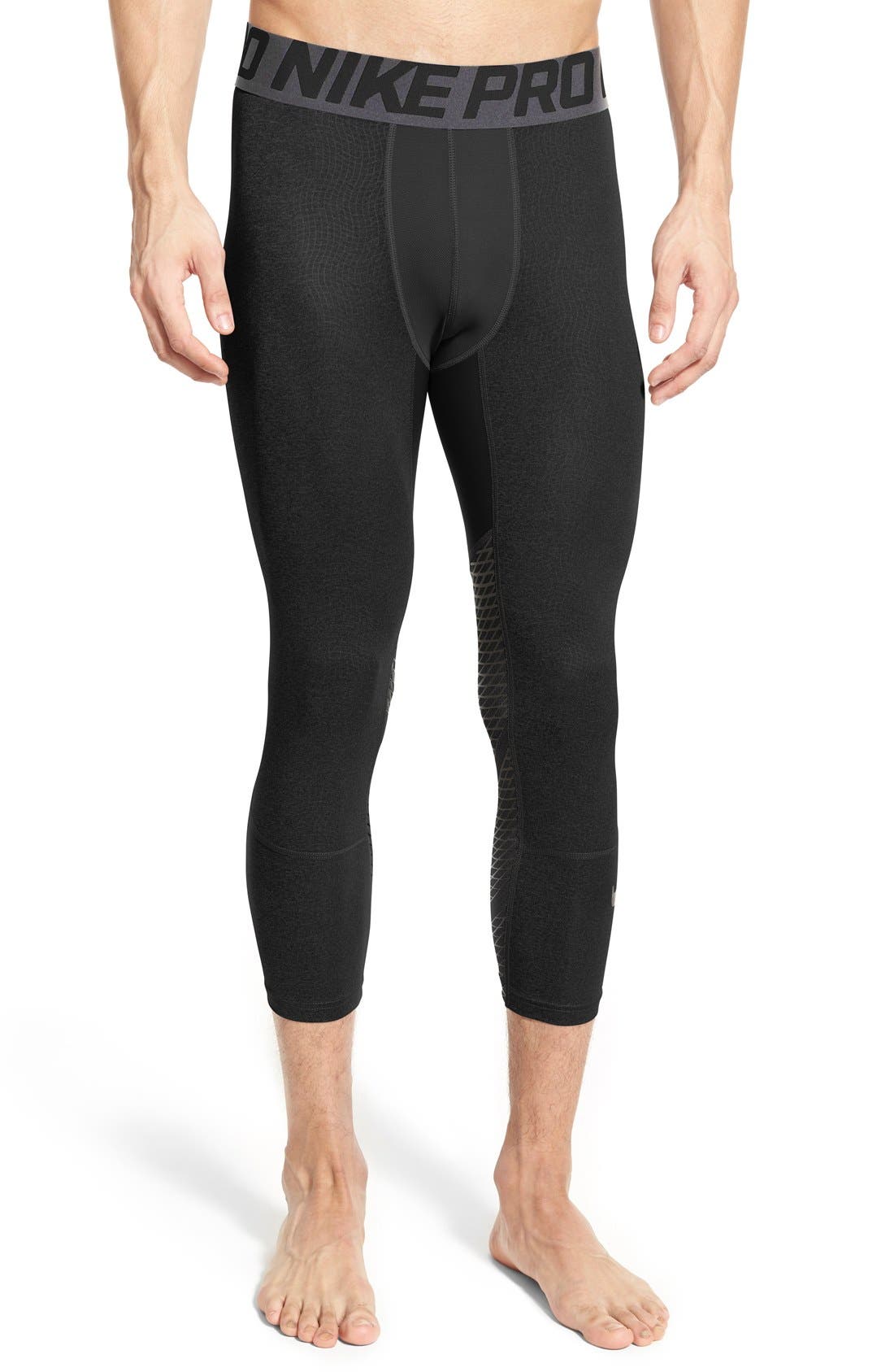 nike hypercool three quarter tights mens