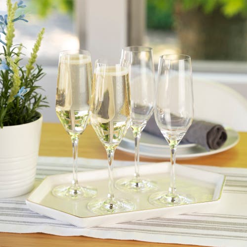Spiegelau Style Champagne Flute Glass Set Of 4 In Clear