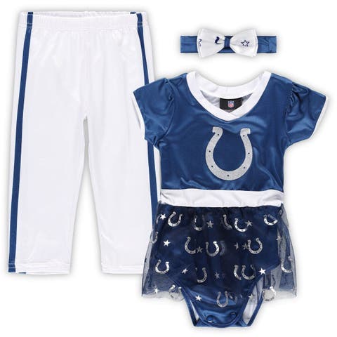 Infant Navy/White Dallas Cowboys Tailgate Tutu Game Day Costume Set