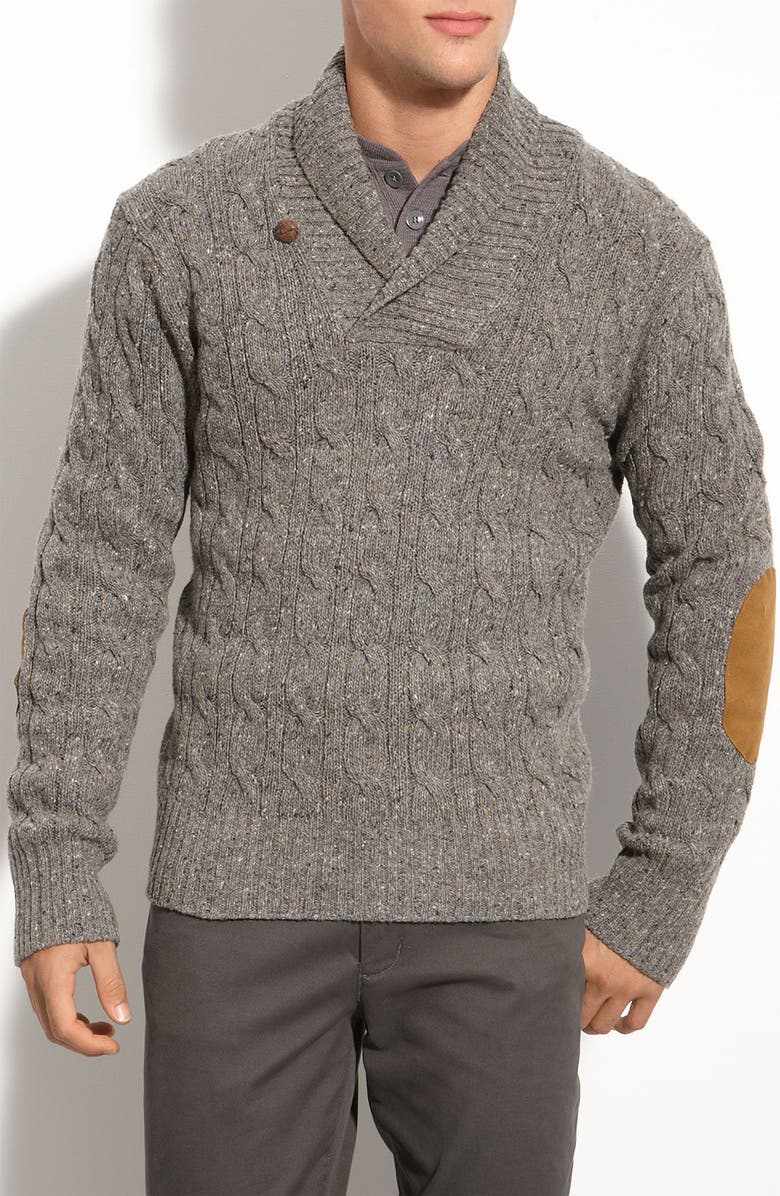 Vince Cabled Shawl Collared Sweater | Nordstrom