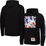 Youth Mitchell & Ness Black New England Patriots Big Face 7.0 Pullover  Hoodie