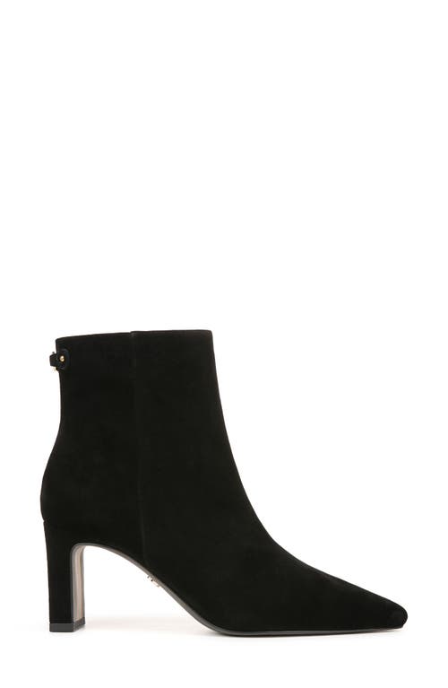 Sam Edelman Saige Womens Faux Suede Block Heel Mid-calf Boots In Black