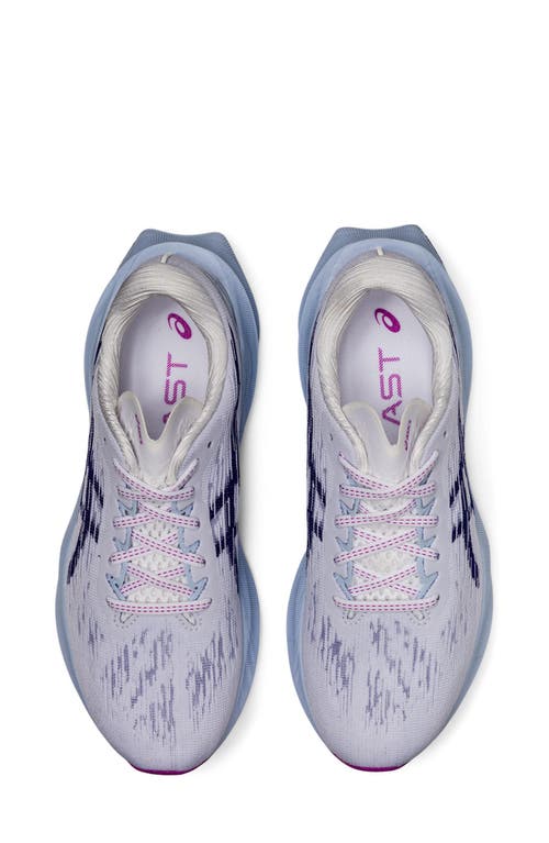 Asics ® Novablast 3 Running Shoe In White/dive Blue