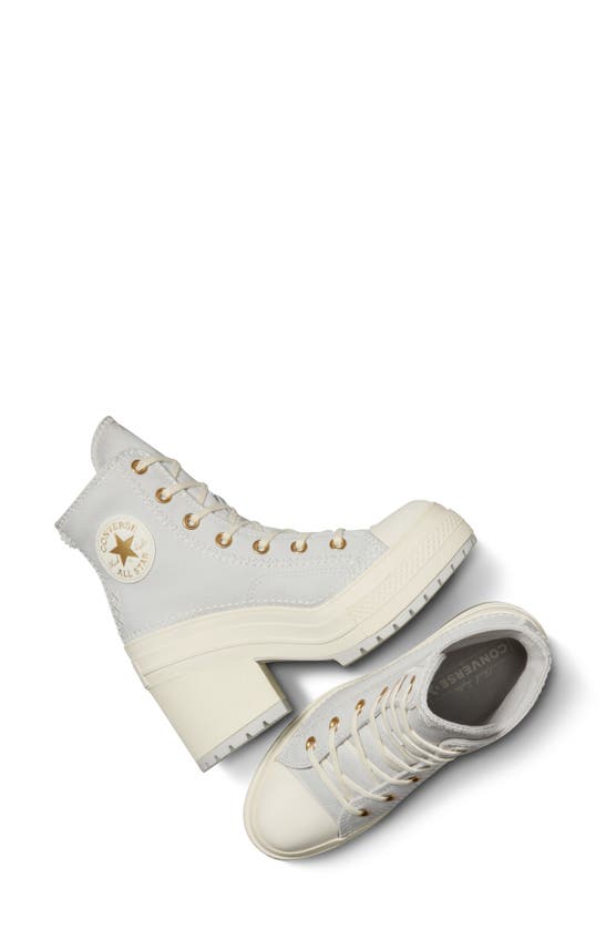 Shop Converse Chuck 70 De Luxe Block Heel Sneaker In Fossilized/ Egret/ Egret